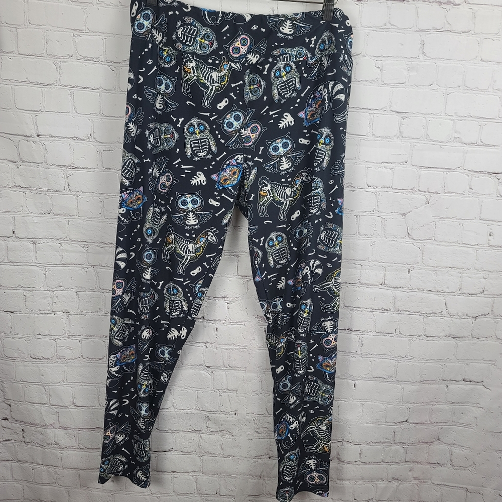 Fabulegs. Leggings, Day of the Dead inspired. XXL